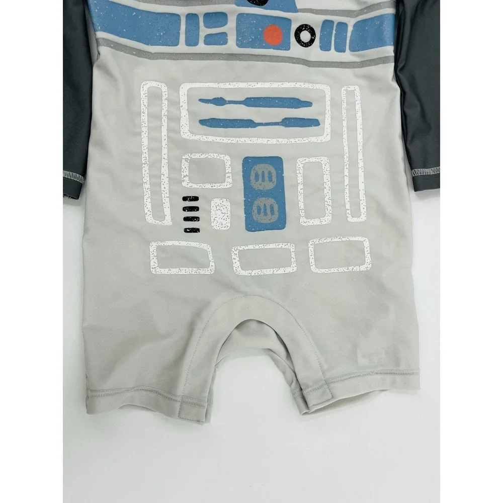 Baby Gap Star Wars R2-D2 Swimsuit Rash Guard 12-18 Mos Long Sleeve UV Protection
